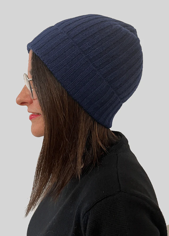 Berretto in cashmere a costine - Unisex - Image 2