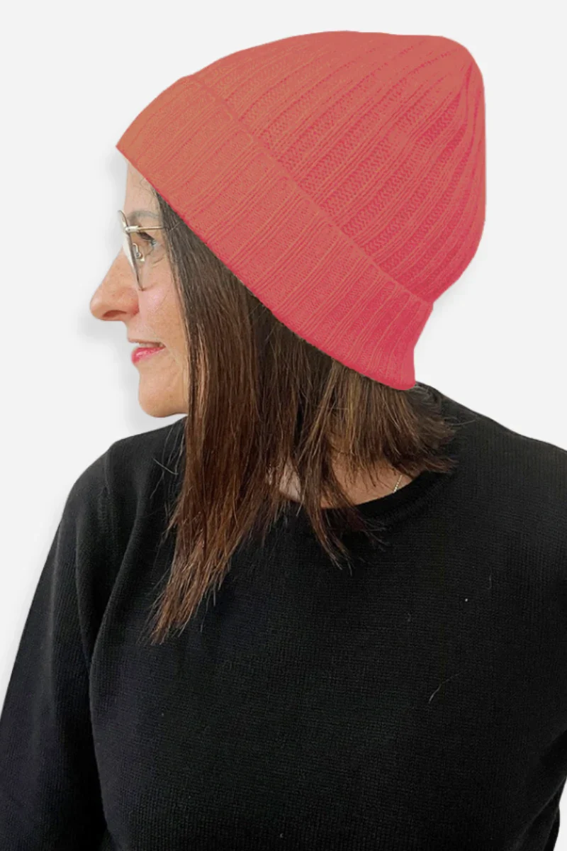 Berretto in cashmere a costine - Unisex - Image 5