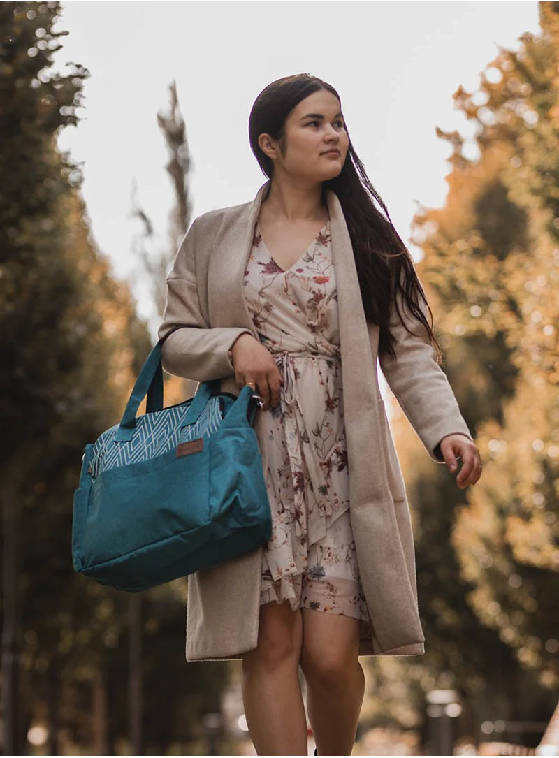 Borsa Mamma e Passeggino cambio pannolino Kinder Hop " Petrolio " - Image 5