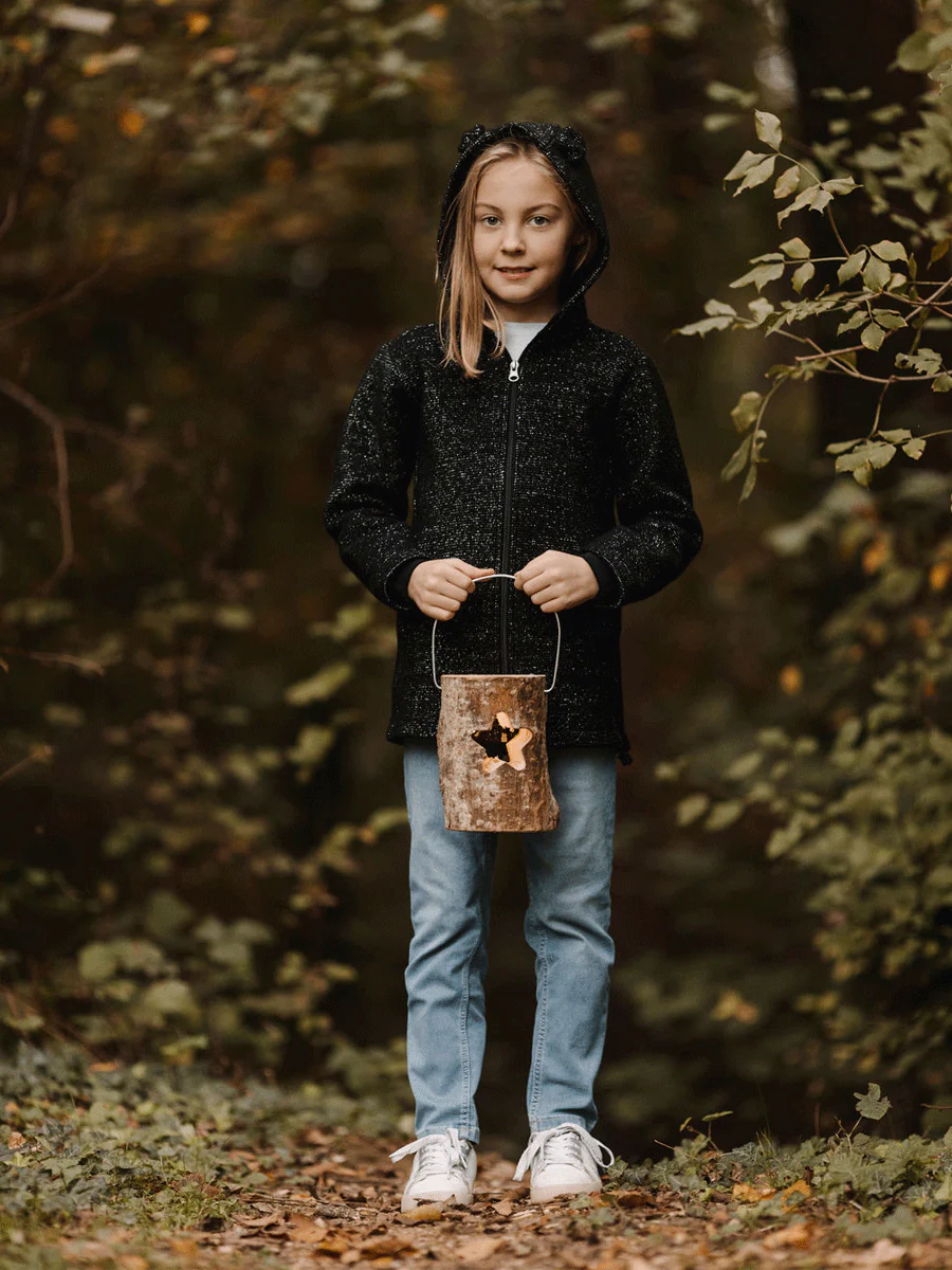 Cappotto Bambino in Lana Lurex