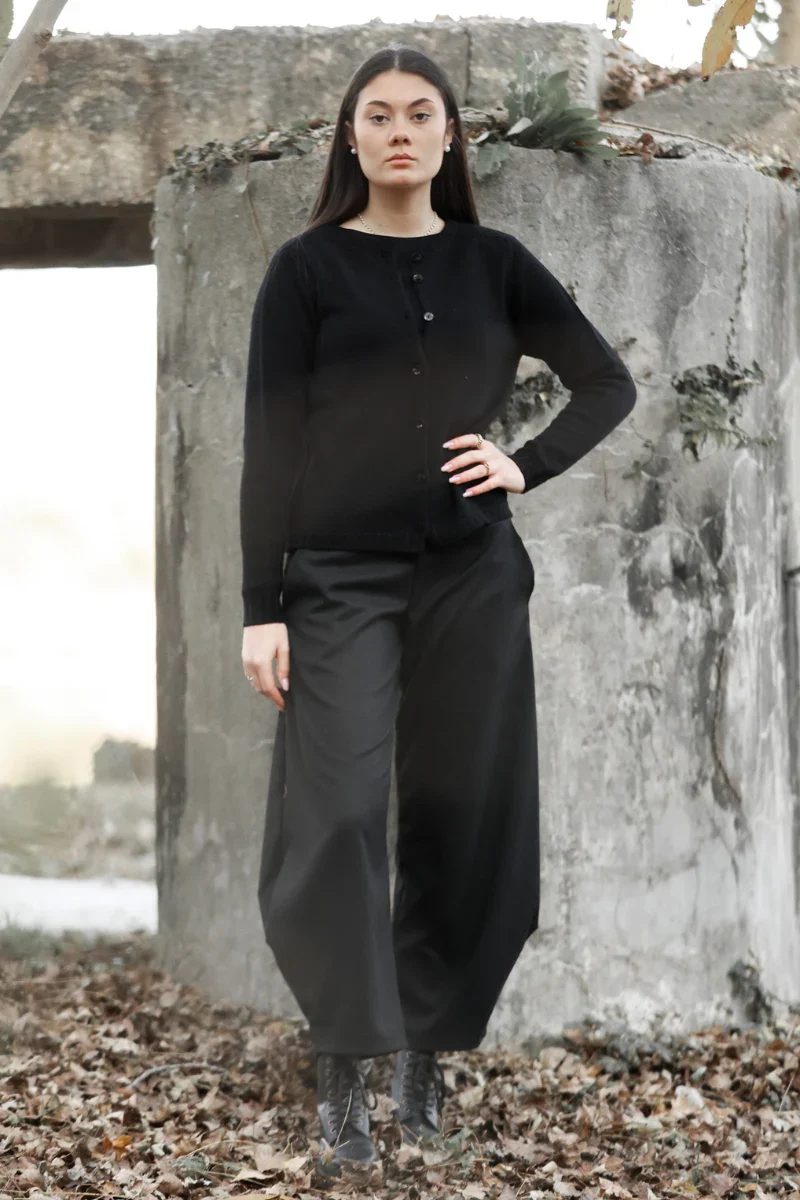 Cardigan lana donna con bottoni