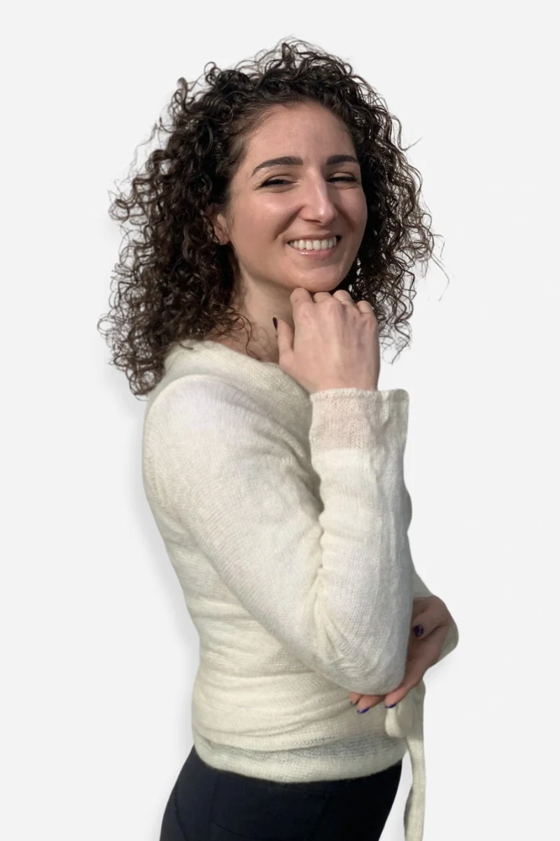 Cardigan Scaldacuore Nuvola donna in mohair - Image 3