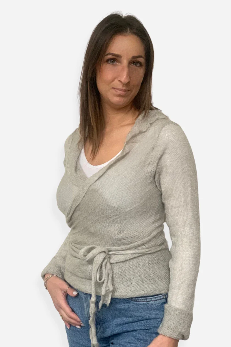 Cardigan Scaldacuore Nuvola donna in mohair - Image 5