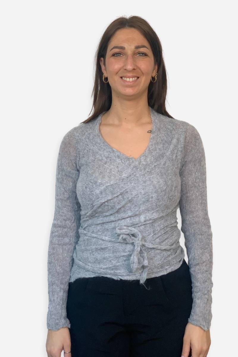 Cardigan Scaldacuore Nuvola donna in mohair - Image 6