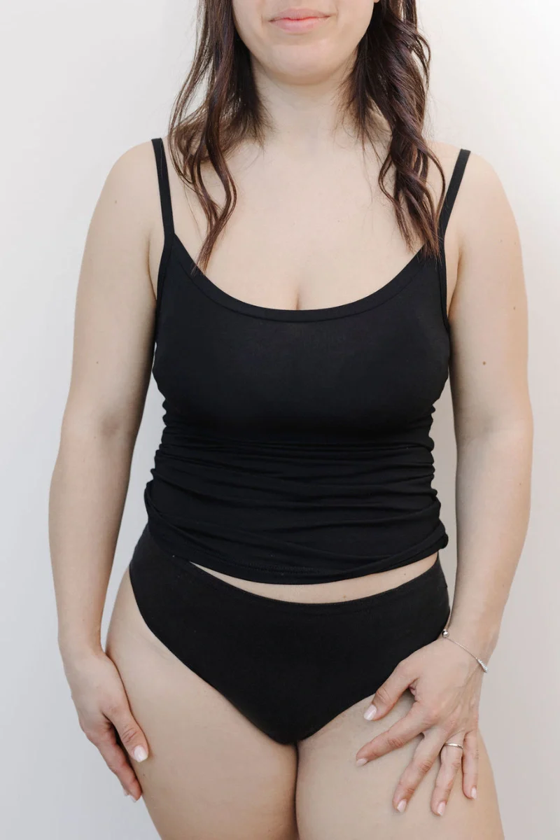 Culotte vita bassa donna in Eucalipto - Image 2