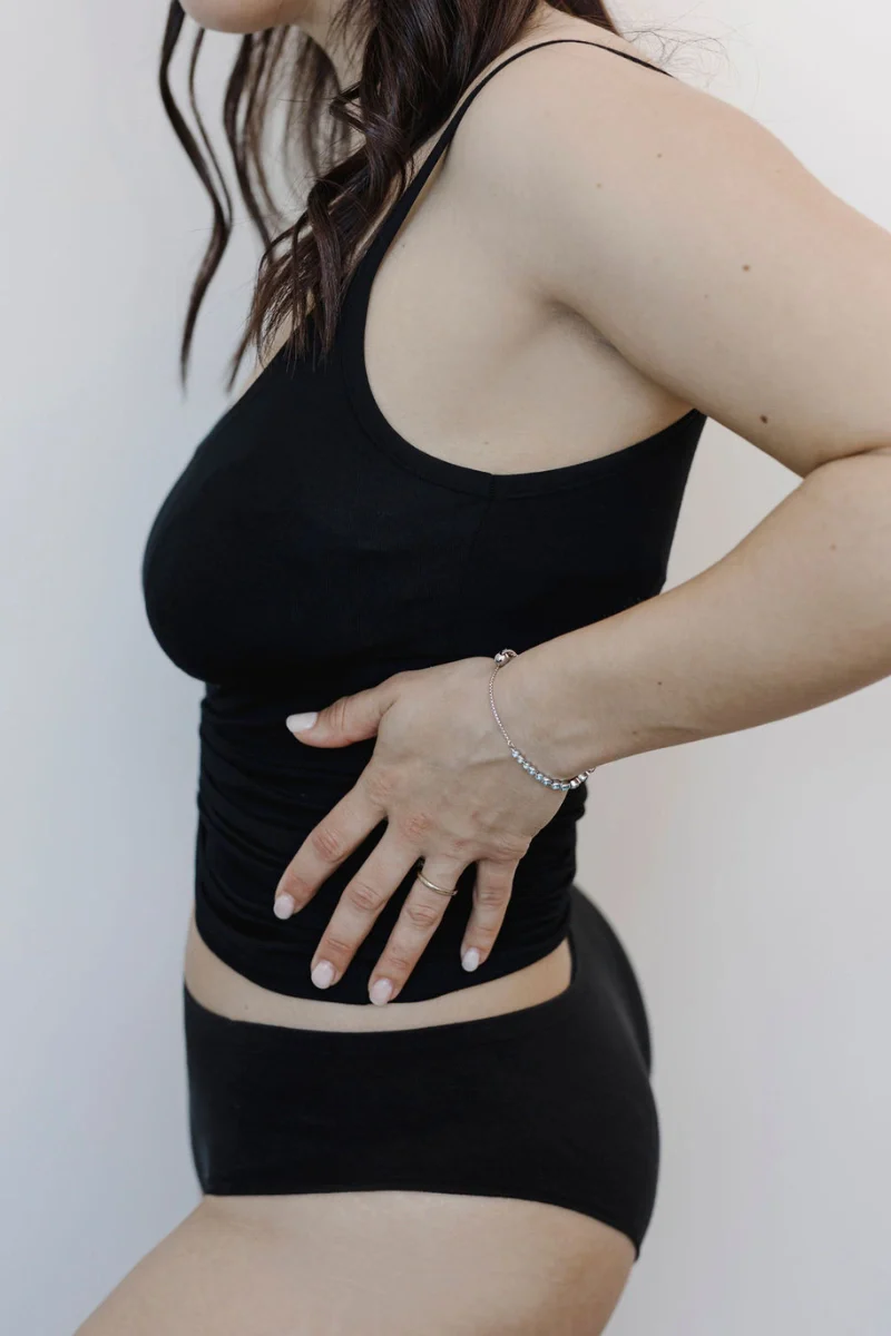 Culotte vita bassa donna in Eucalipto - Image 4