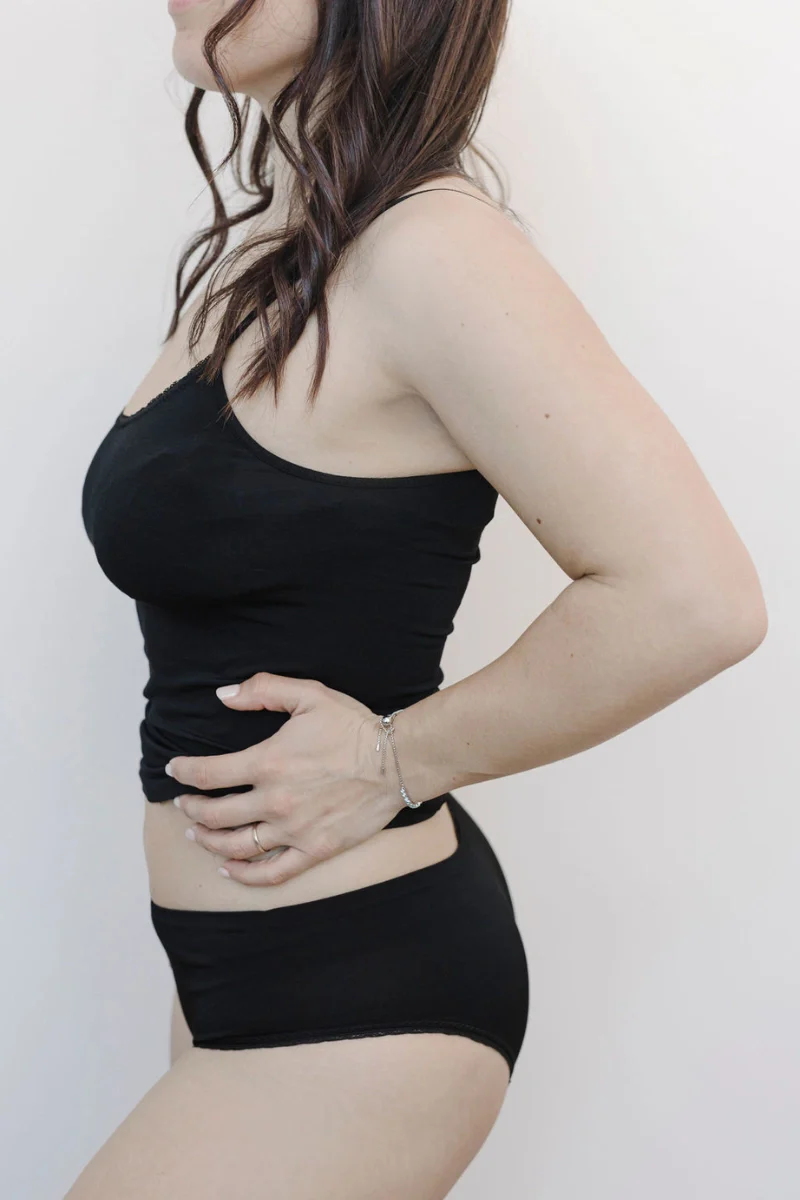 Culotte vita bassa donna in seta vegetale - Image 9