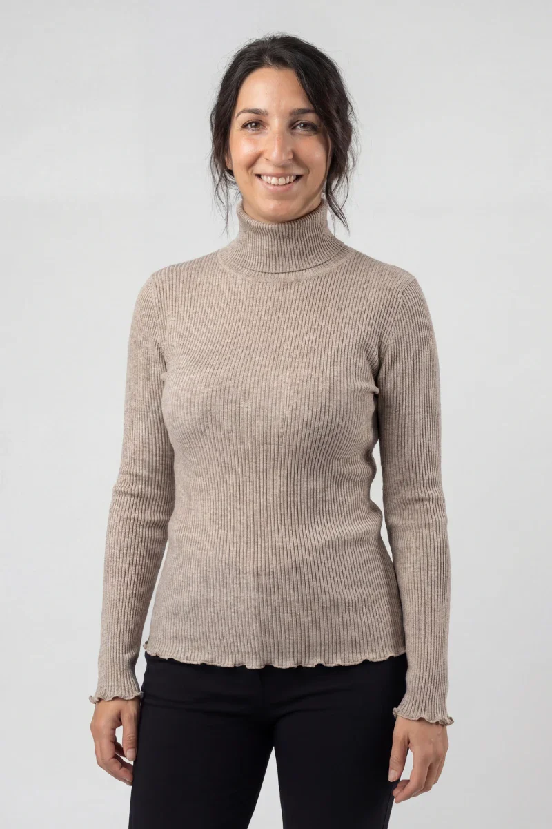 Dolcevita donna in Lana e Seta manica lunga - Image 8