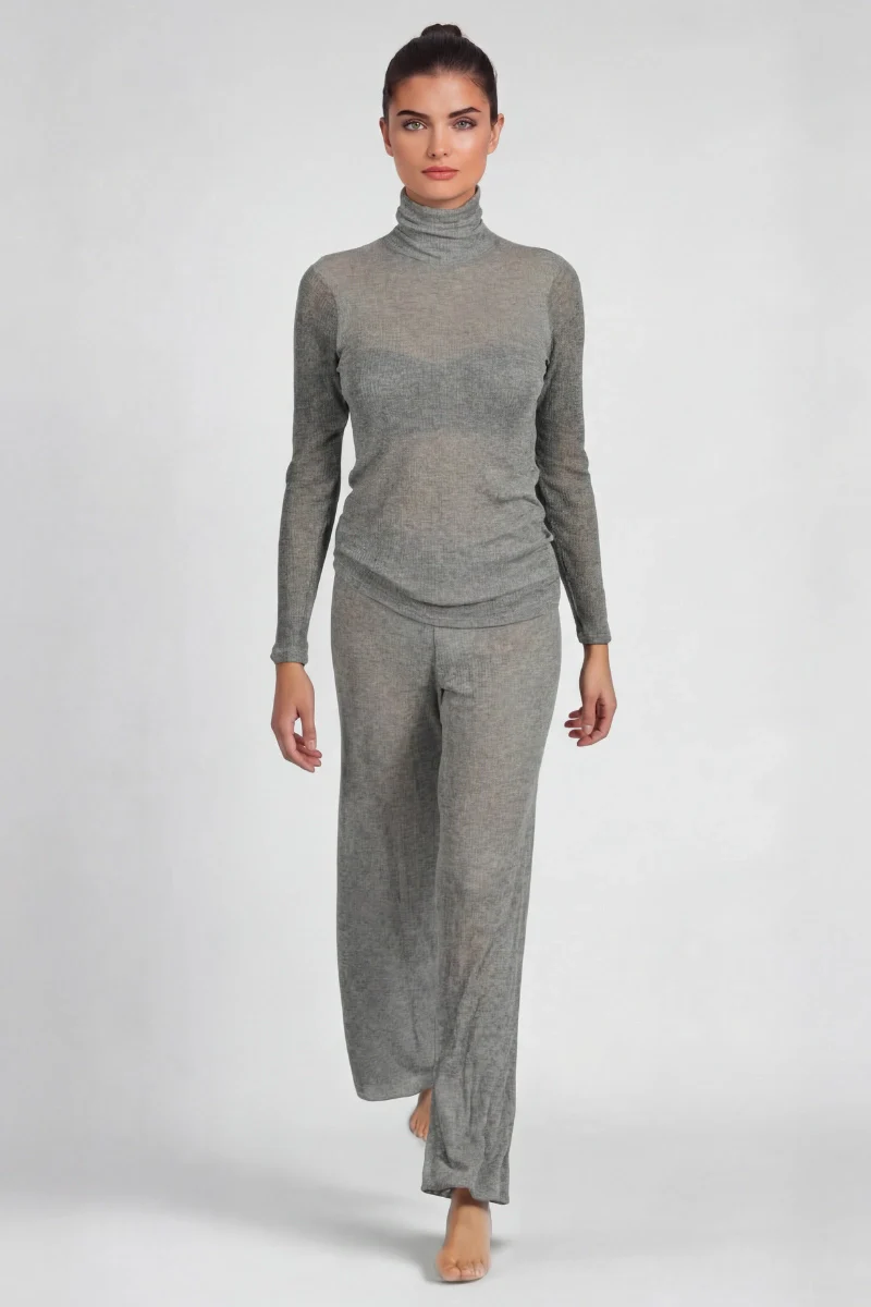 Dolcevita modal cashmere donna collo alto