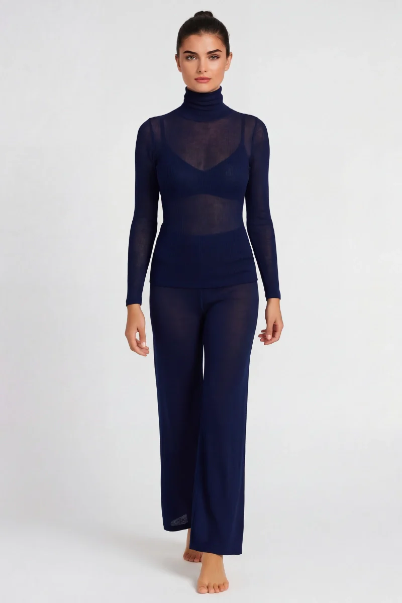 Dolcevita modal cashmere donna collo alto - Image 2