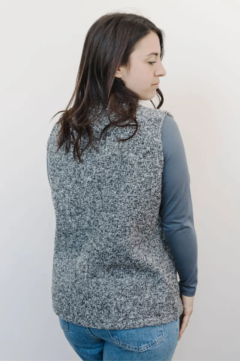 Gilet unisex in lana e cotone - Image 3