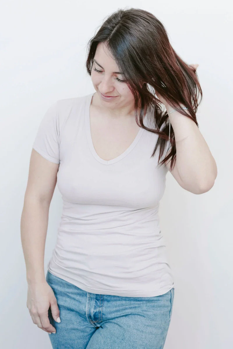 Maglia manica corta 4 in 1 gravidanza e allattamento - Image 3