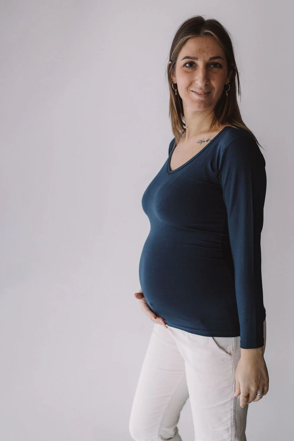 Maglia manica lunga allattamento e gravidanza - Image 4