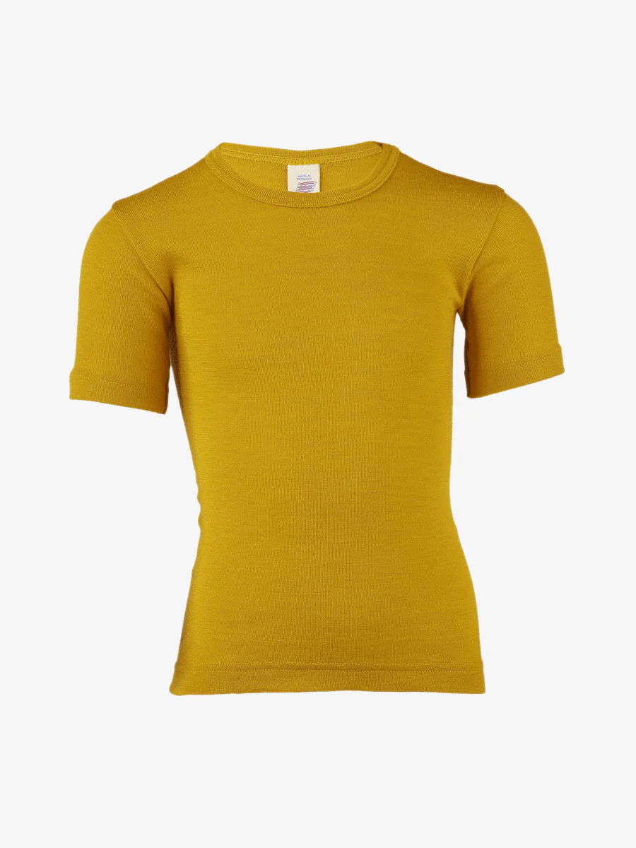 Maglia intima manica corta in Lana e Seta bambino - Image 4