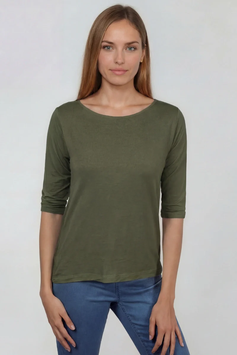 Maglia manica tre quarti donna in bamboo - Image 5