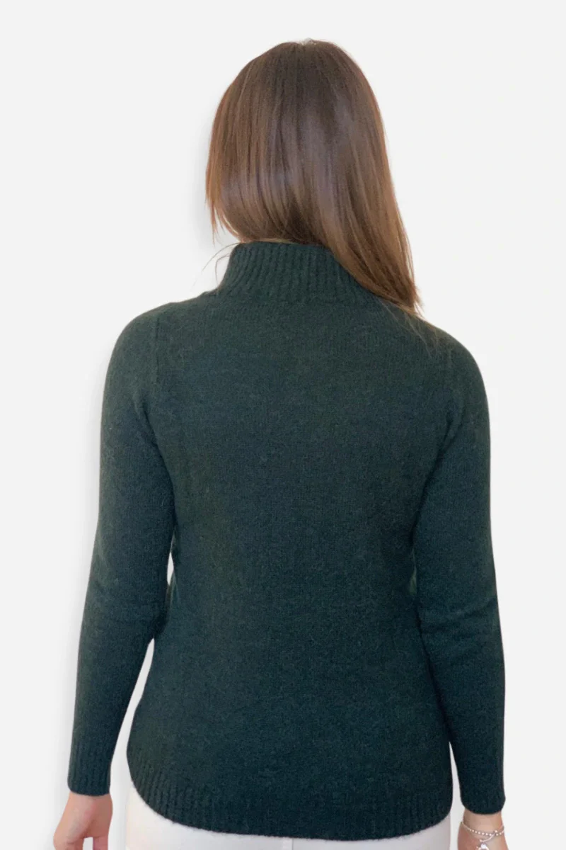 Maglione collo alto in lana e mohair - Image 5