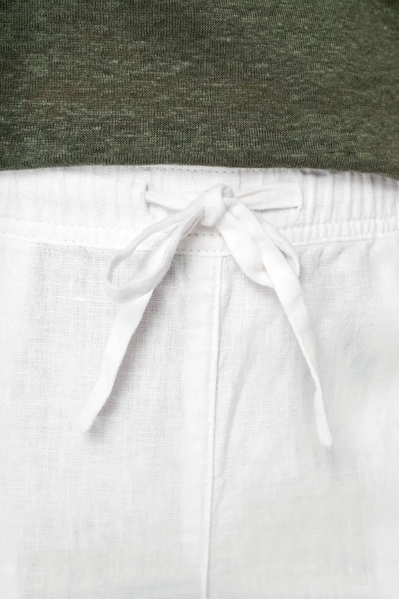 Pantaloni palazzo donna in lino - Image 5