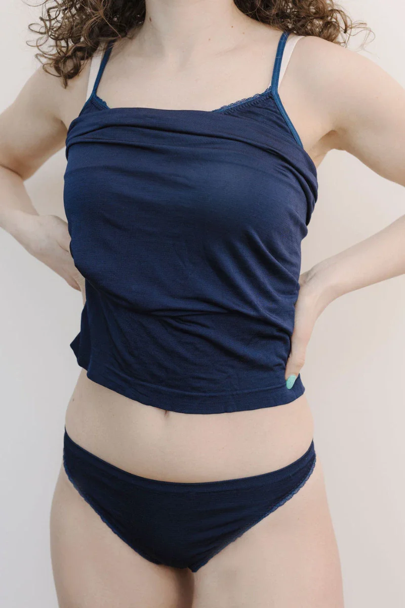 Perizoma donna in seta vegetale vita bassa