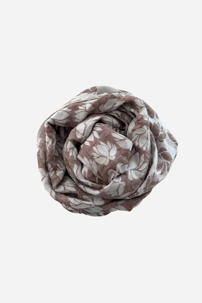Sciarpa Donna Dea Dharani con fiore di loto - Image 3