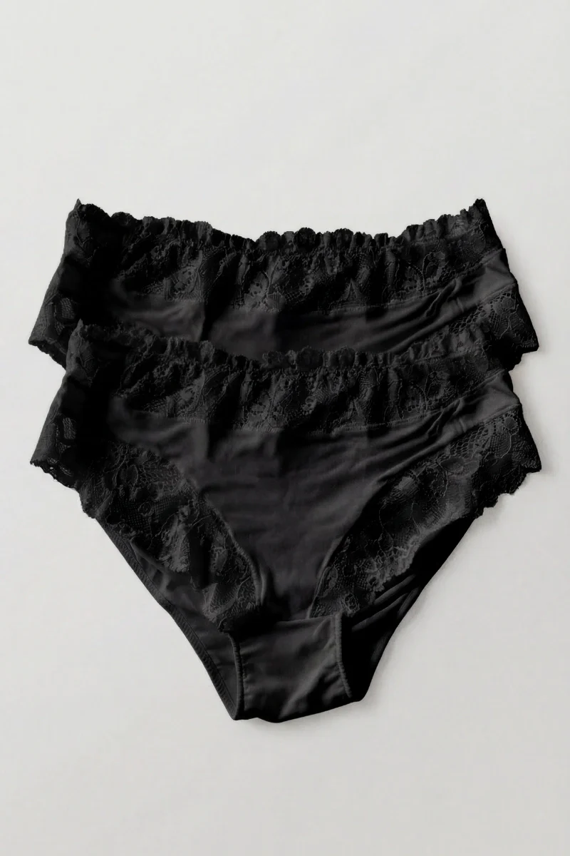 Slip pizzo donna in bamboo (set 2 pezzi) - Image 3