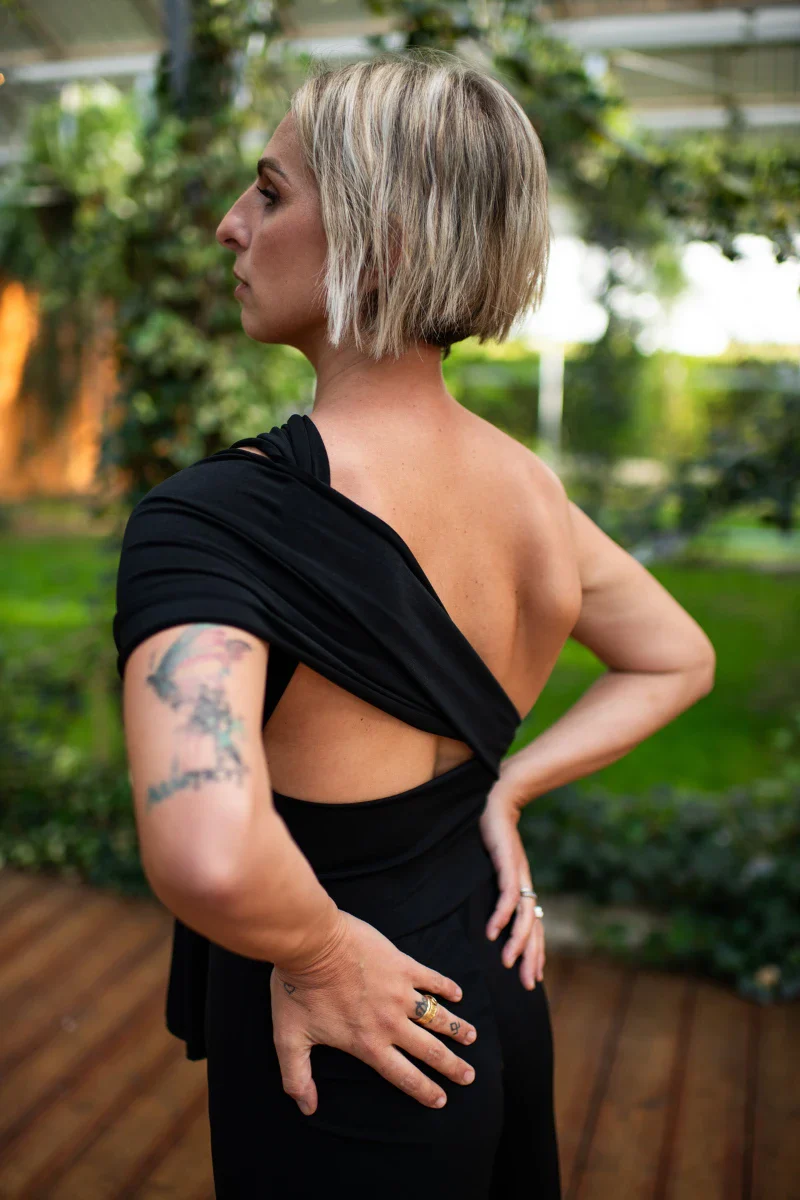 Tuta donna elegante trasformabile in viscosa - Image 6
